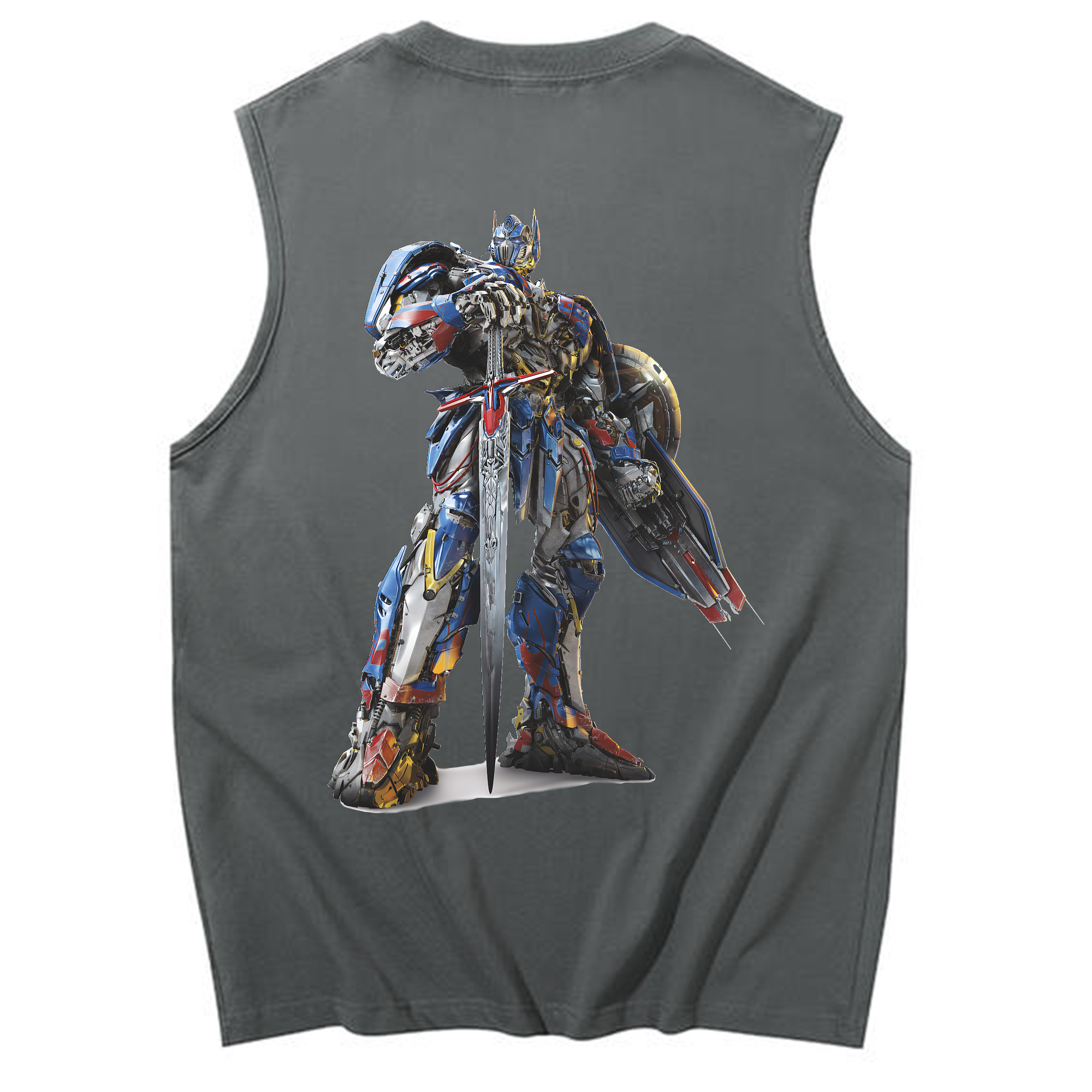 （画像用） Transformers トランスフォーマー コットン100％タンクトップ（背面プリント）